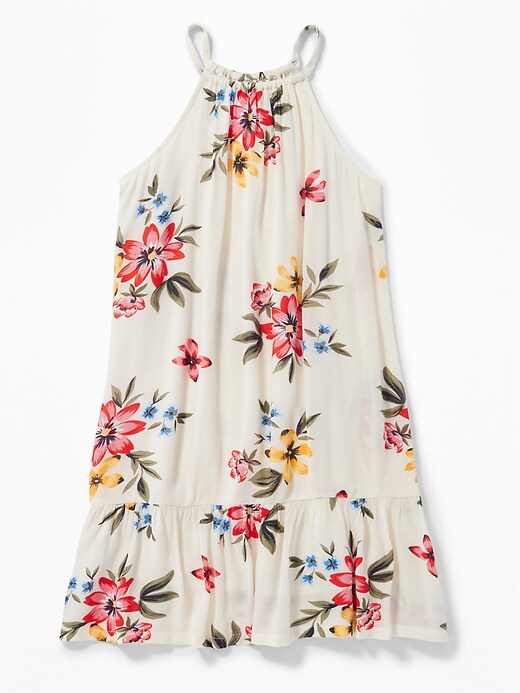View large product image 1 of 3. Tiered Floral Crepe Sundress for Girls