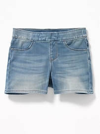 View large product image 3 of 3. Pull-On Jean Shorts For Girls