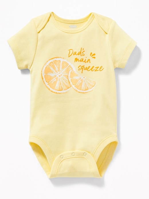 View large product image 1 of 1. Graphic Jersey Bodysuit for Baby