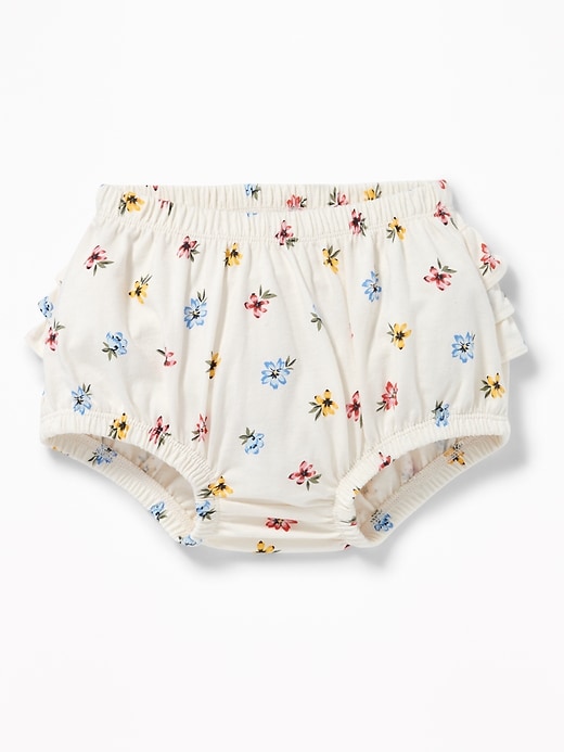 View large product image 1 of 1. Jersey Ruffle-Back Diaper Cover for Baby