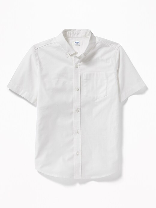 View large product image 1 of 3. Lightweight Built-In Flex Uniform Oxford Shirt For Boys