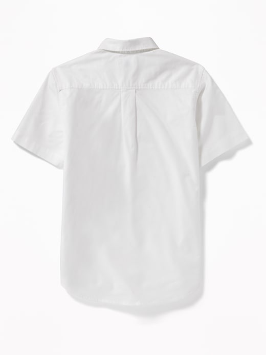 View large product image 2 of 3. Lightweight Built-In Flex Uniform Oxford Shirt For Boys