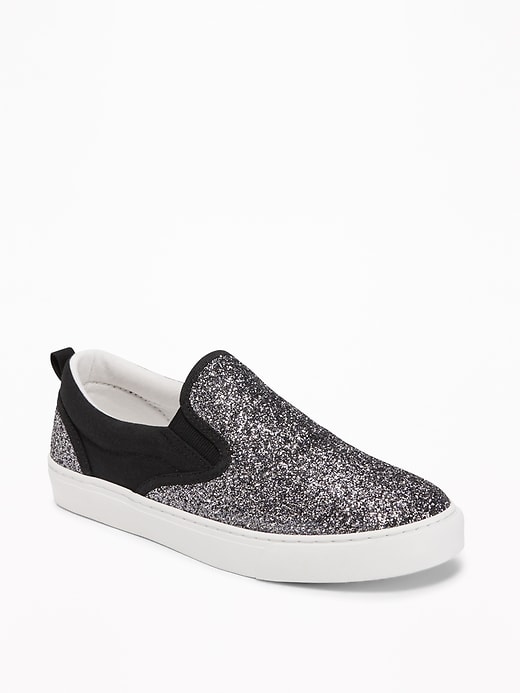 View large product image 1 of 3. Glitter Slip-Ons for Girls