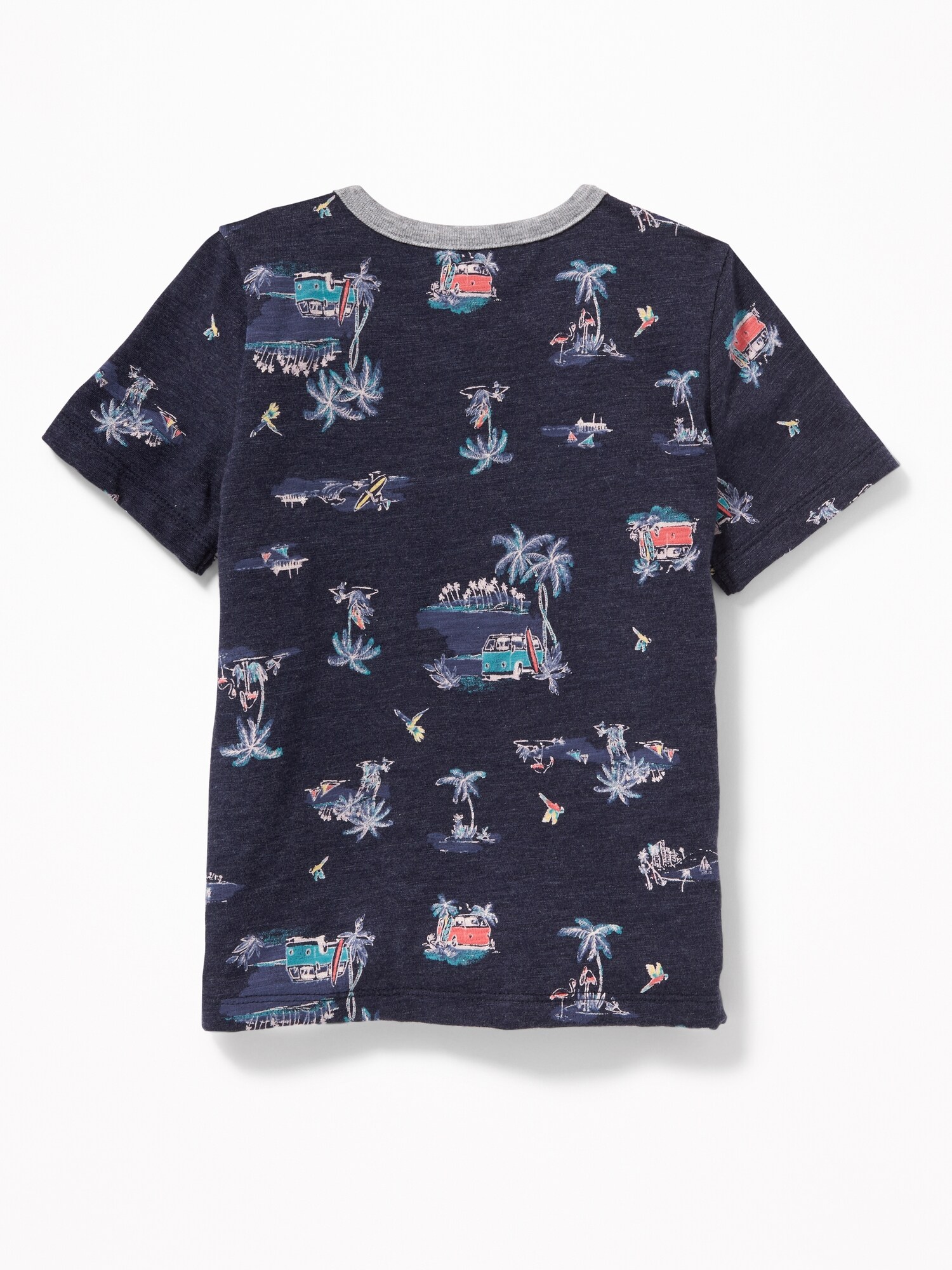 Tropical-Print Jersey Henley for Toddler Boys | Old Navy