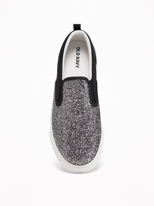 View large product image 2 of 3. Glitter Slip-Ons for Girls