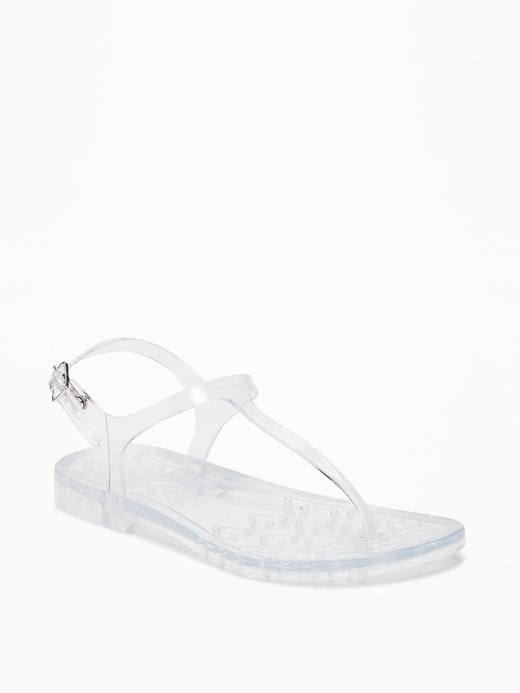 View large product image 1 of 1. T-Strap Jelly Sandals for Girls