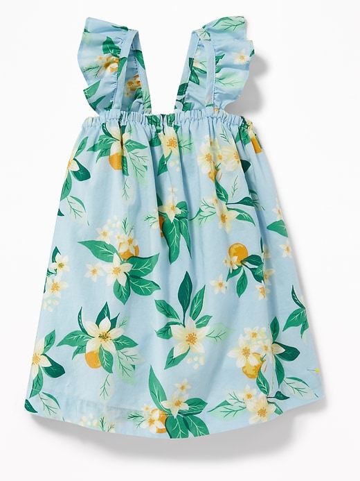 View large product image 1 of 2. Ruffle-Strap Floral-Print Dress for Baby