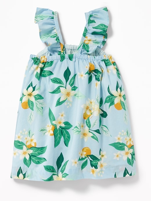 View large product image 2 of 2. Ruffle-Strap Floral-Print Dress for Baby