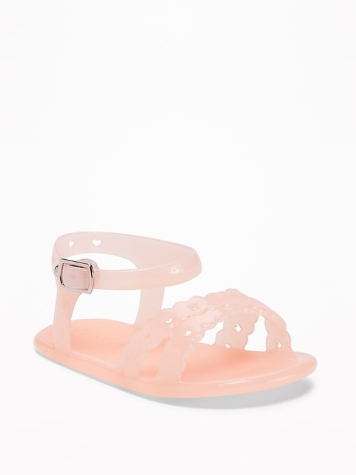 View large product image 1 of 1. Cross-Strap Jelly Sandals For Baby