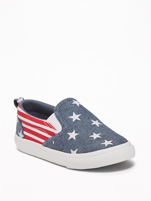 Printed Canvas Slip-Ons For Toddler Boys | Old Navy