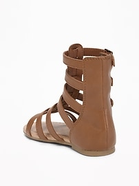 View large product image 3 of 4. Tall Gladiator Sandals For Toddler Girls