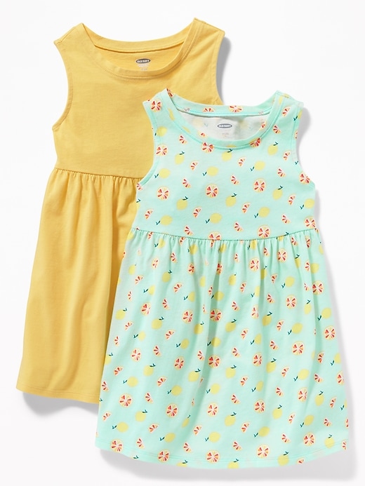 View large product image 1 of 1. Sleeveless Jersey Dress 2-Pack for Toddler Girls