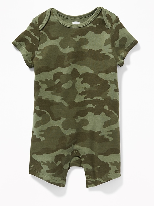 View large product image 1 of 1. Patterned Short One-Piece for Baby