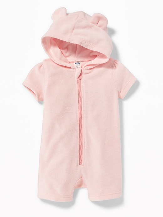 View large product image 1 of 2. Hooded Cali Fleece One-Piece for Baby