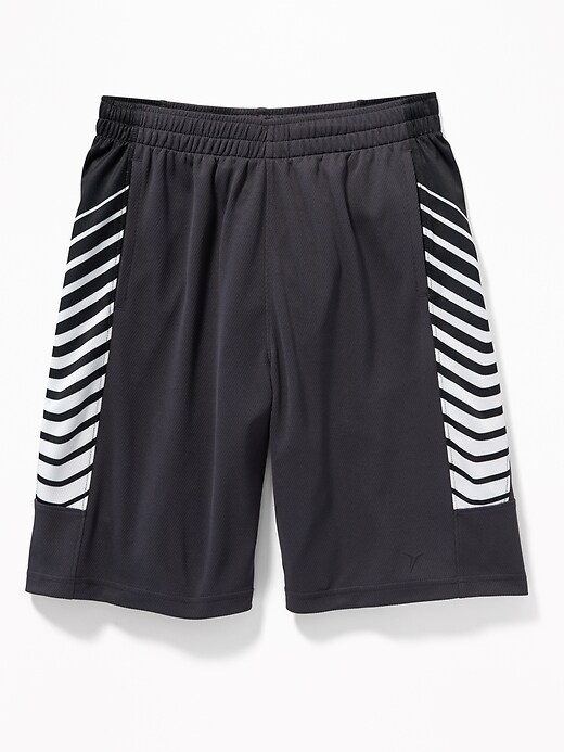 View large product image 1 of 1. Go-Dry Side-Panel Mesh Performance Shorts For Boys