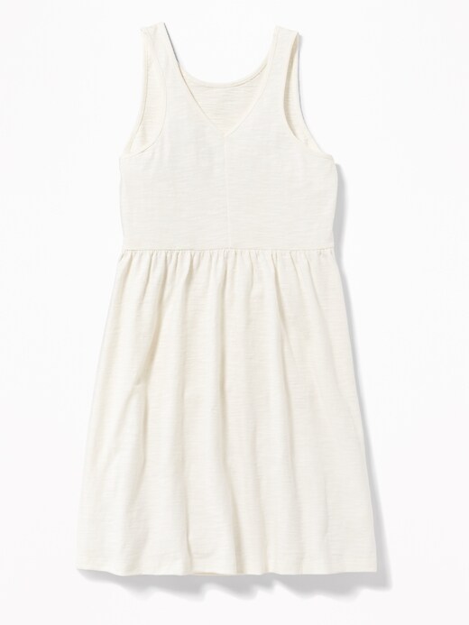 View large product image 2 of 3. Fit & Flare Lace-Bodice Dress for Girls