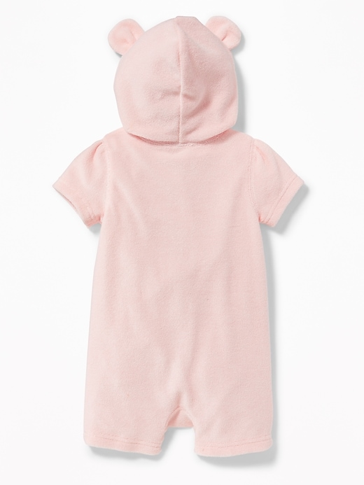 View large product image 2 of 2. Hooded Cali Fleece One-Piece for Baby