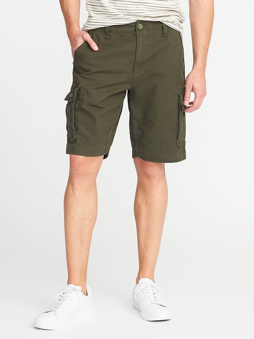View large product image 1 of 2. Lived-In Built-In Flex Ripstop Cargo Shorts - 10-inch inseam