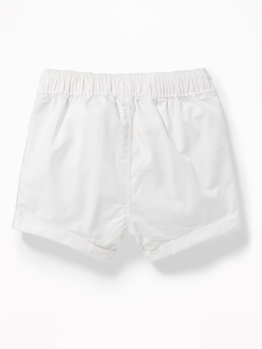 View large product image 2 of 2. Twill Pull-On Shorts for Toddler Girls
