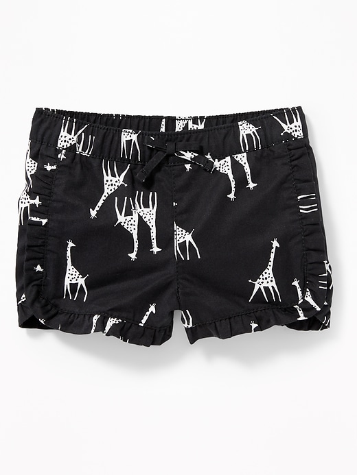 View large product image 1 of 2. Printed Ruffle-Trim Shorts For Baby