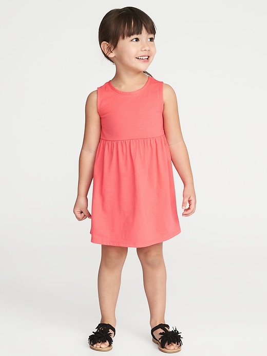 View large product image 1 of 1. Jersey Tank Dress for Toddler Girls
