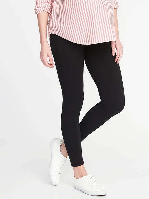 View large product image 1 of 1. Maternity Front Low-Panel Leggings
