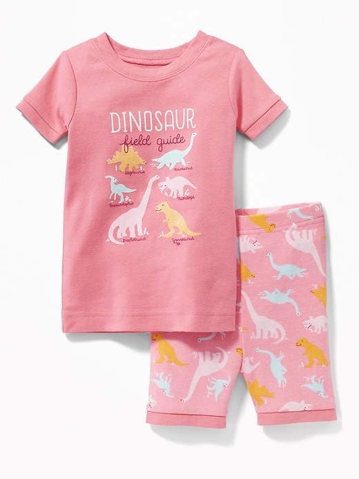 View large product image 1 of 1. "Dinosaur Field Guide" Sleep Set for Toddler & Baby