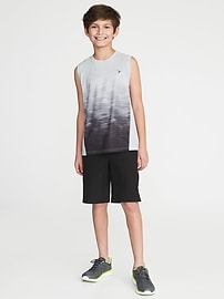 View large product image 3 of 3. Gradient-Print Performance Muscle Tank For Boys