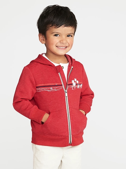 Graphic Zip-Front Hoodie for Toddler Boys | Old Navy