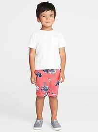View large product image 3 of 3. Printed Built-In Flex Twill Shorts for Toddler Boys