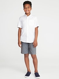 View large product image 3 of 3. Lightweight Built-In Flex Uniform Oxford Shirt For Boys