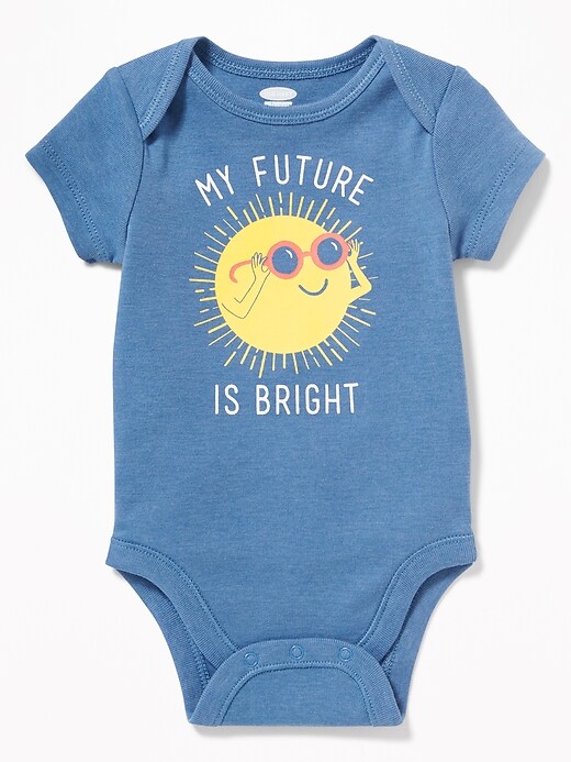 View large product image 1 of 1. Graphic Jersey Bodysuit for Baby