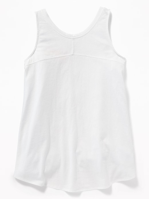 View large product image 2 of 2. Graphic V-Neck A-Line Tank for Girls