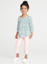 View large product image 3 of 4. Floral Off-the-Shoulder Blouse for Toddler Girls