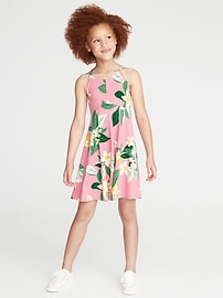 View large product image 3 of 3. Printed Cami Fit & Flare Dress for Girls