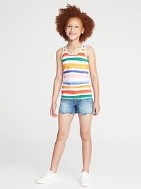 View large product image 3 of 3. Fitted Racerback Tank for Girls