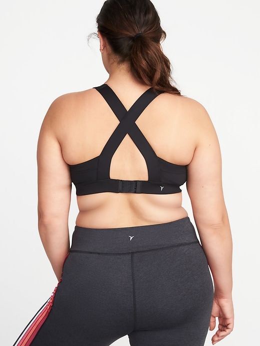 Image number 1 showing, Medium Support Plus-Size Cross-Back Sports Bra