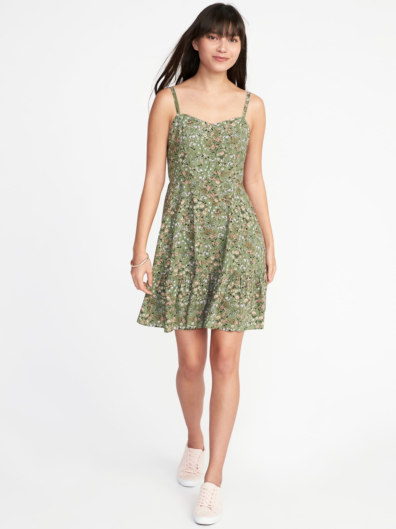Fit & Flare Tiered Cami Dress for Women | Old Navy