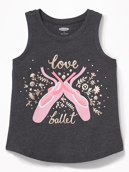 View large product image 1 of 2. Graphic Tank for Toddler Girls
