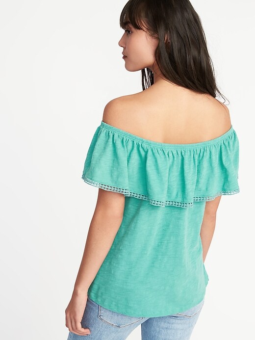 Image number 2 showing, Relaxed Off-the-Shoulder Swing Top for Women