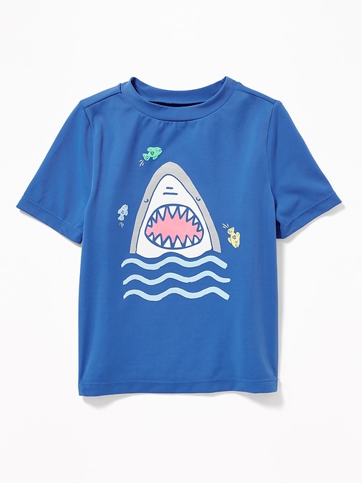 View large product image 1 of 2. Shark-Graphic Rashguard for Toddler Boys