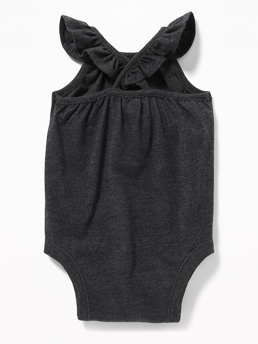 View large product image 2 of 2. Graphic Ruffle-Strap Bodysuit for Baby
