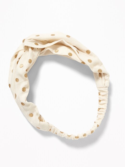 View large product image 1 of 1. Patterned Twist-Front Headband For Toddler Girls