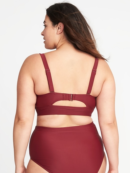 Image number 2 showing, Plus-Size Long-Line Swim Top