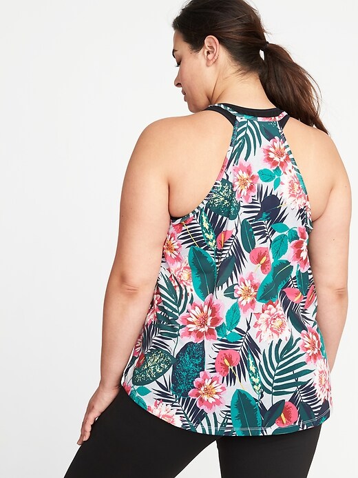 Image number 2 showing, Relaxed Plus-Size High-Neck Swing Tank