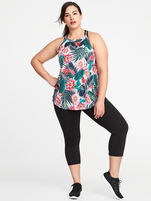 Image number 3 showing, Relaxed Plus-Size High-Neck Swing Tank