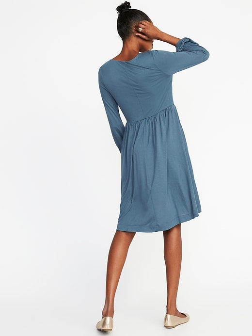 Fit & Flare Jersey-Knit Dress For Women | Old Navy