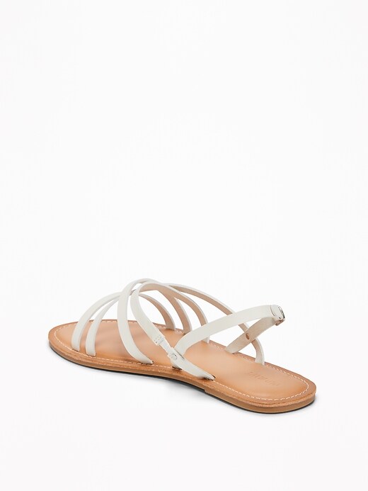 Image number 4 showing, Strappy Faux-Leather Sandals for Women