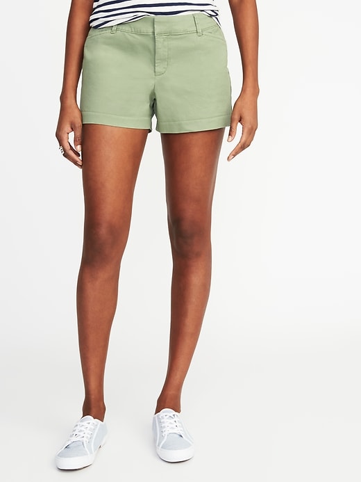 View large product image 1 of 1. Pixie Chino Shorts For Women - 3.5 inch inseam
