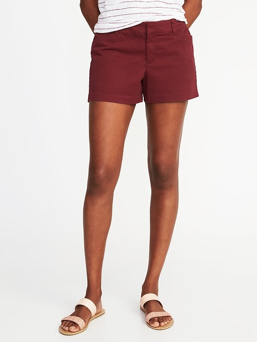 View large product image 1 of 2. Pixie Chino Shorts For Women - 3.5 inch inseam